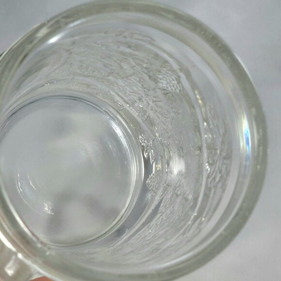 Vintage Glass Beer Souvenir Mug West Virginia Cardinal State Bird Pewter Emblem - Picture 7 of 8